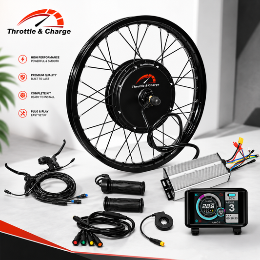 72V 3000W Rear Hub Motor Conversion Kit