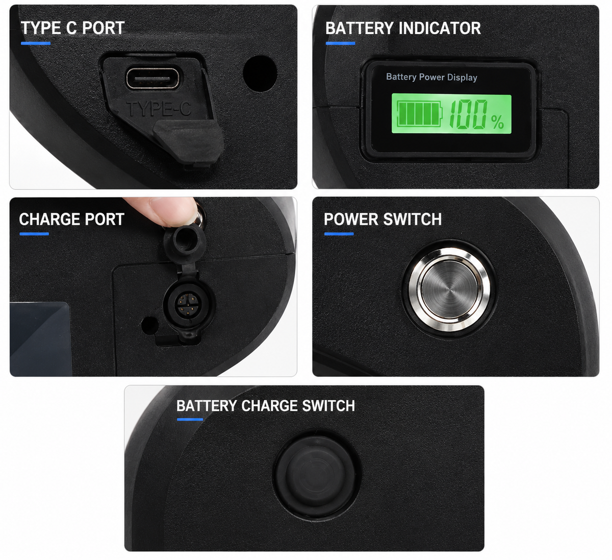 High-Performance Triangle Lithium E-Bike Battery – 52V / 60V / 72V